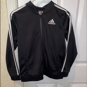 Adidas Essentials 3-Stripes Hoodie in Black/White